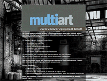 Tablet Screenshot of multiart-agentur.de
